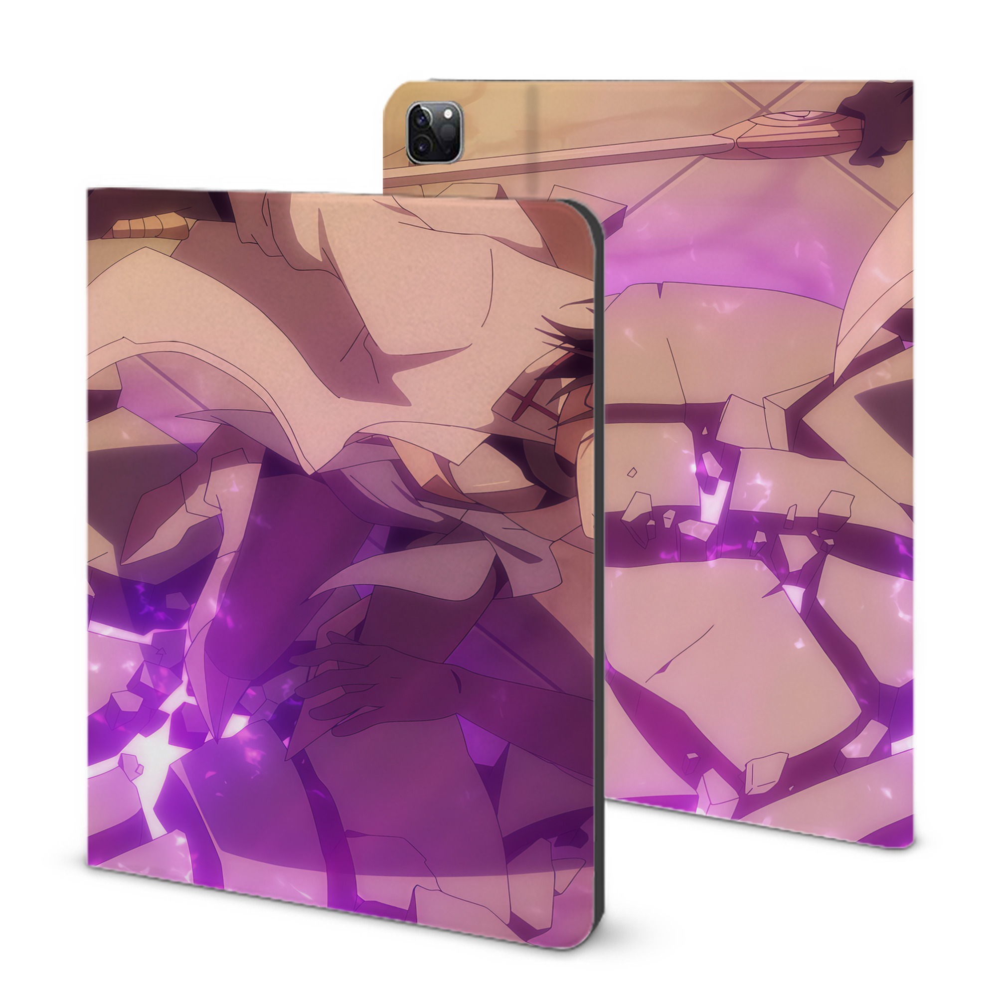 （画像用） 転スラ Regarding Reincarnated to Slime IPad ケース ブック型 PUレザー TPU 耐衝撃 軽量 薄型 ペン収納なし 全面保護 IPad 各モデル対応